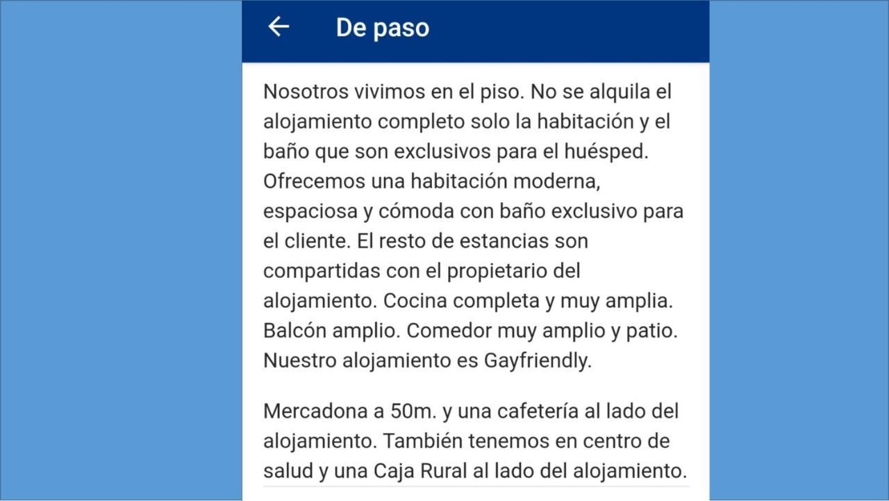 Accommodatie bij particulieren De Paso